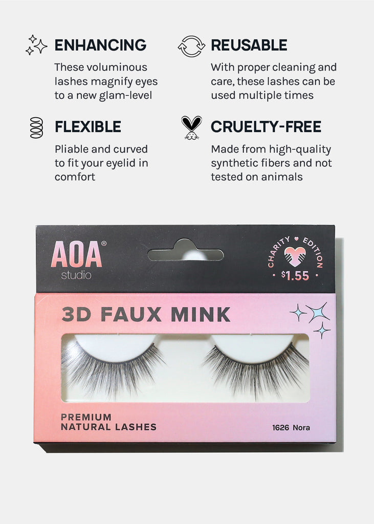 Paw Paw: 3D Faux Mink Lashes - Nora  COSMETICS - Shop Miss A