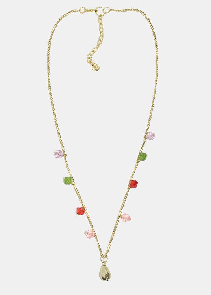 Christmas Stone Gold Necklace  JEWELRY - Shop Miss A
