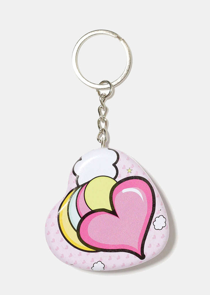 Heart Shape Tin Keychain Pink/Hearts ACCESSORIES - Shop Miss A
