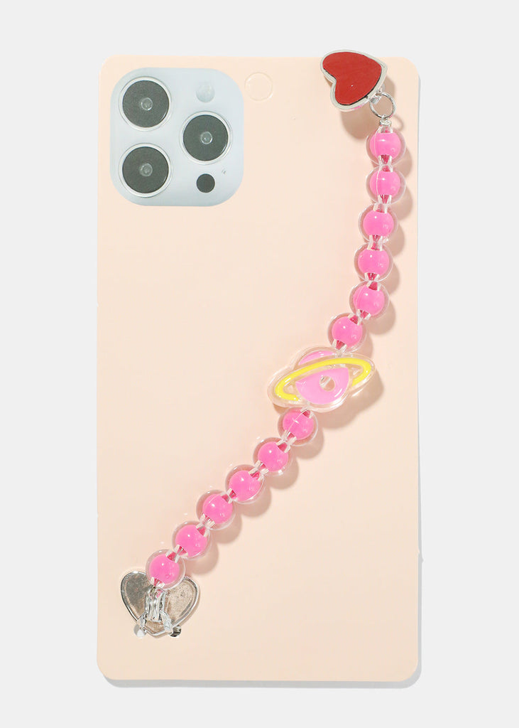 Planet Bead Hand Grip for Phone S. pink ACCESSORIES - Shop Miss A