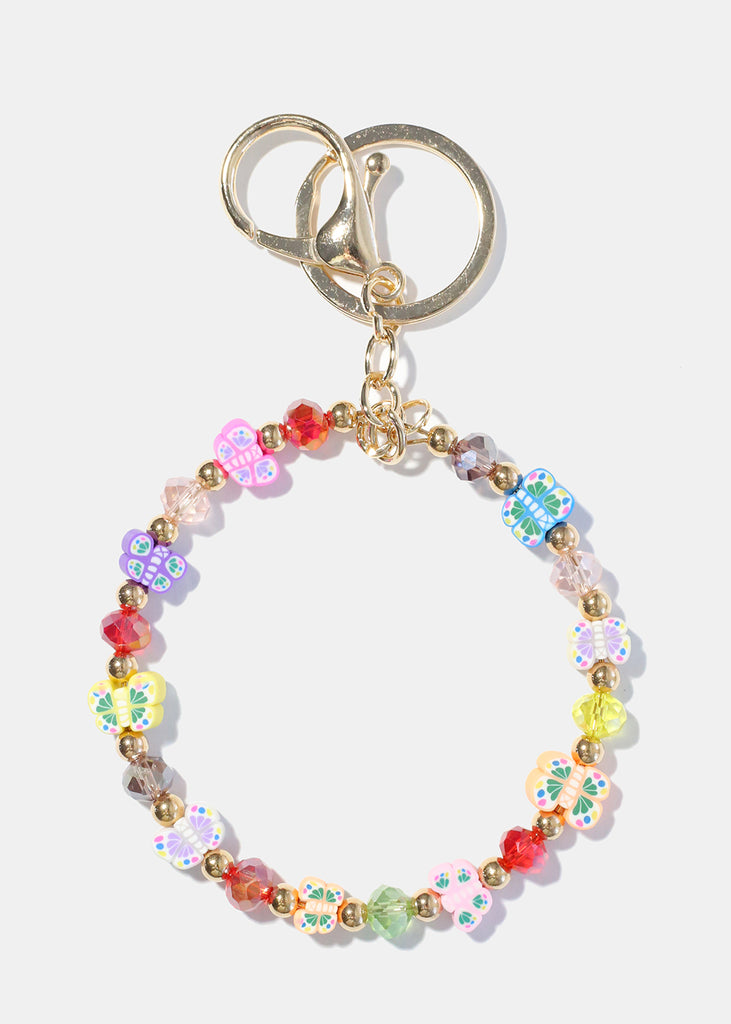 Multi Color Butterfly Keychain Bracelet Gold ACCESSORIES - Shop Miss A