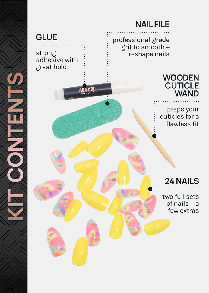 AOA Pro Press-On Nails: 10 Abstract  NAILS - Shop Miss A