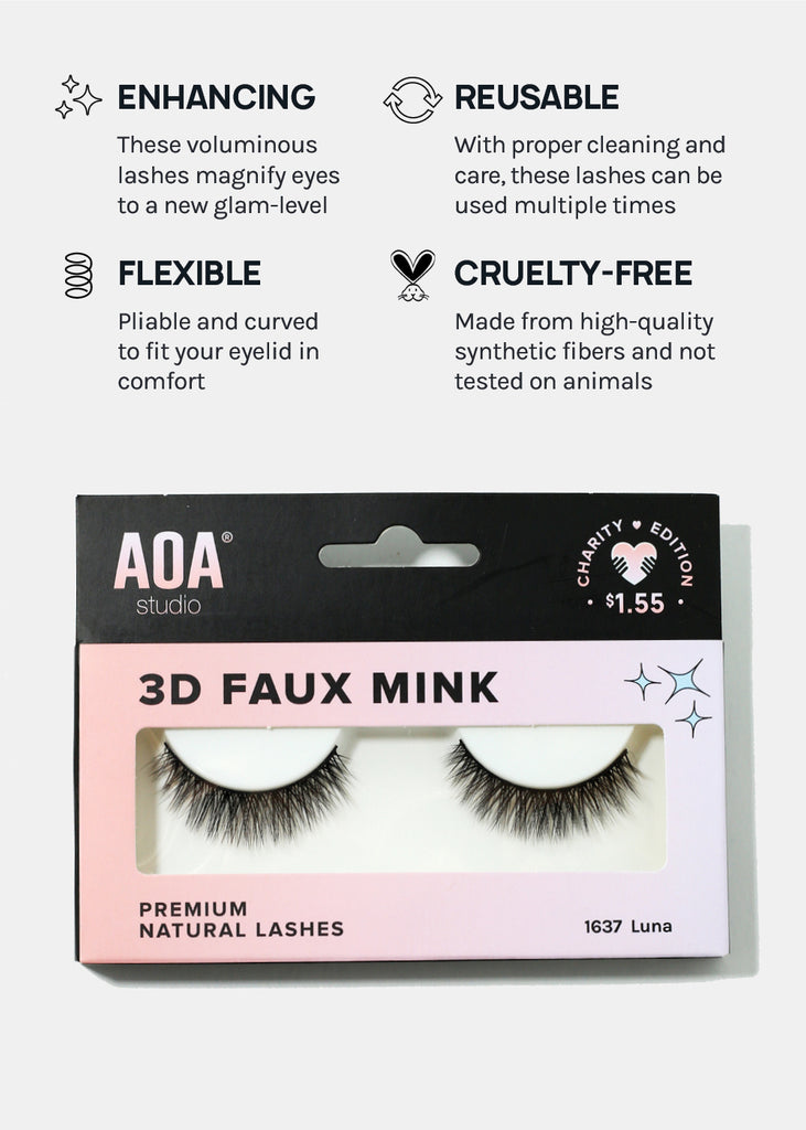 Paw Paw: 3D Faux Mink Lashes - Luna  COSMETICS - Shop Miss A