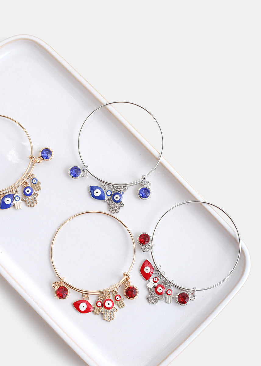 Evil Eye Bangles Set of 3 main image 1