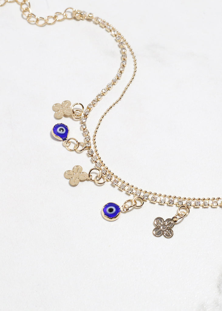 Evil Eye & Lucky Charm Anklet  JEWELRY - Shop Miss A