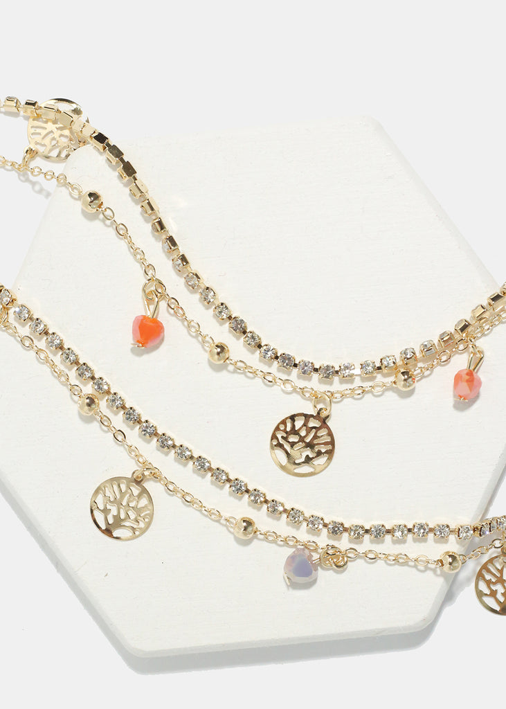Heart & Tree of Life Charm Anklet  JEWELRY - Shop Miss A