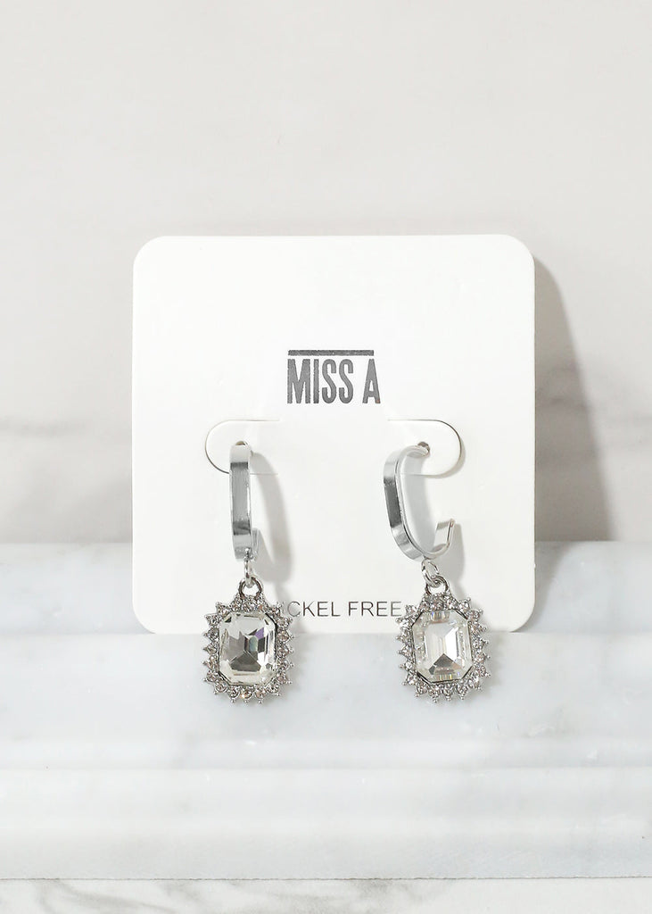 "Your Highness" Earrings Clear Diamond JEWELRY - Shop Miss A