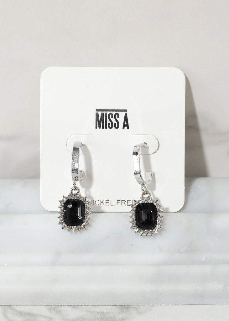 "Your Highness" Earrings Black JEWELRY - Shop Miss A