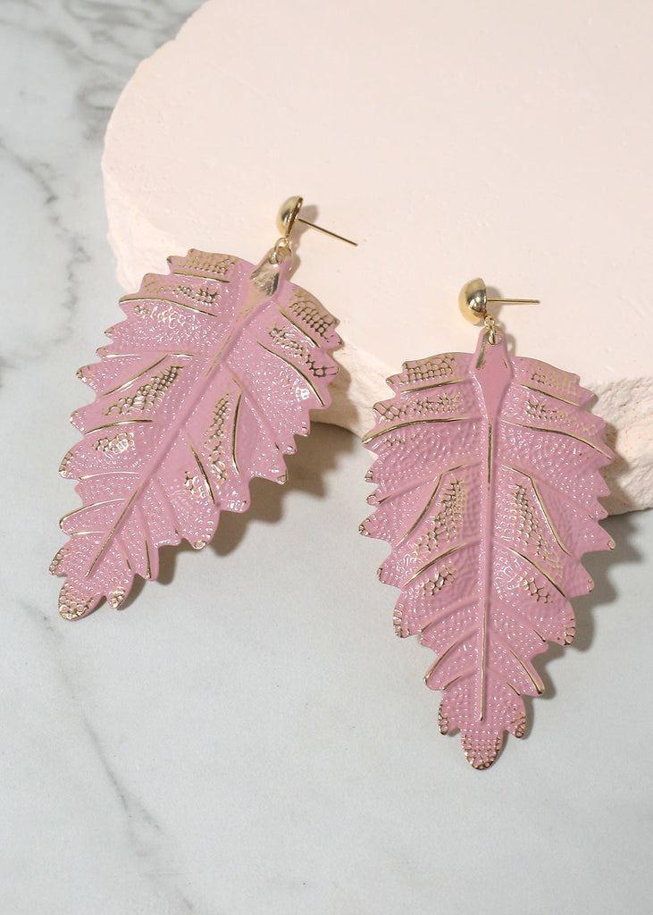 Birch Dangling Earrings Pink JEWELRY - Shop Miss A