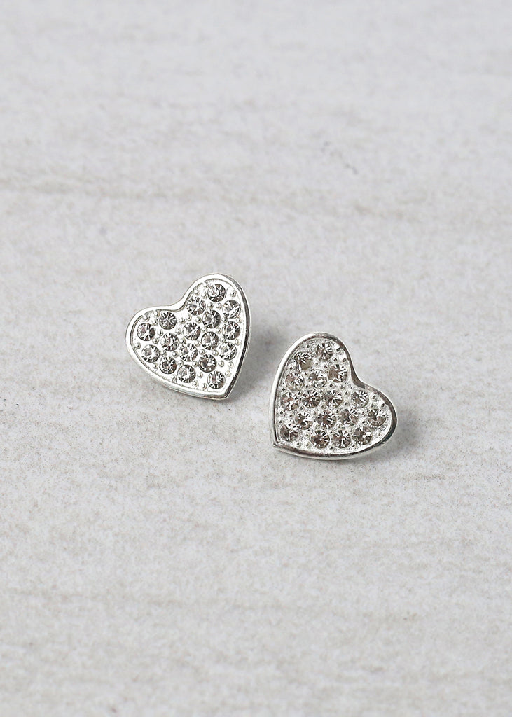 Silver Sweetheart Earrings  JEWELRY - Shop Miss A