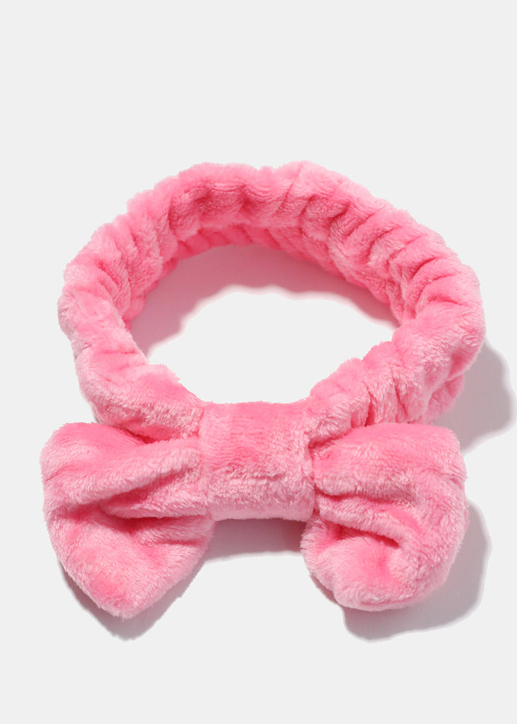 Big Bow Spa Headband Pink HAIR - Shop Miss A