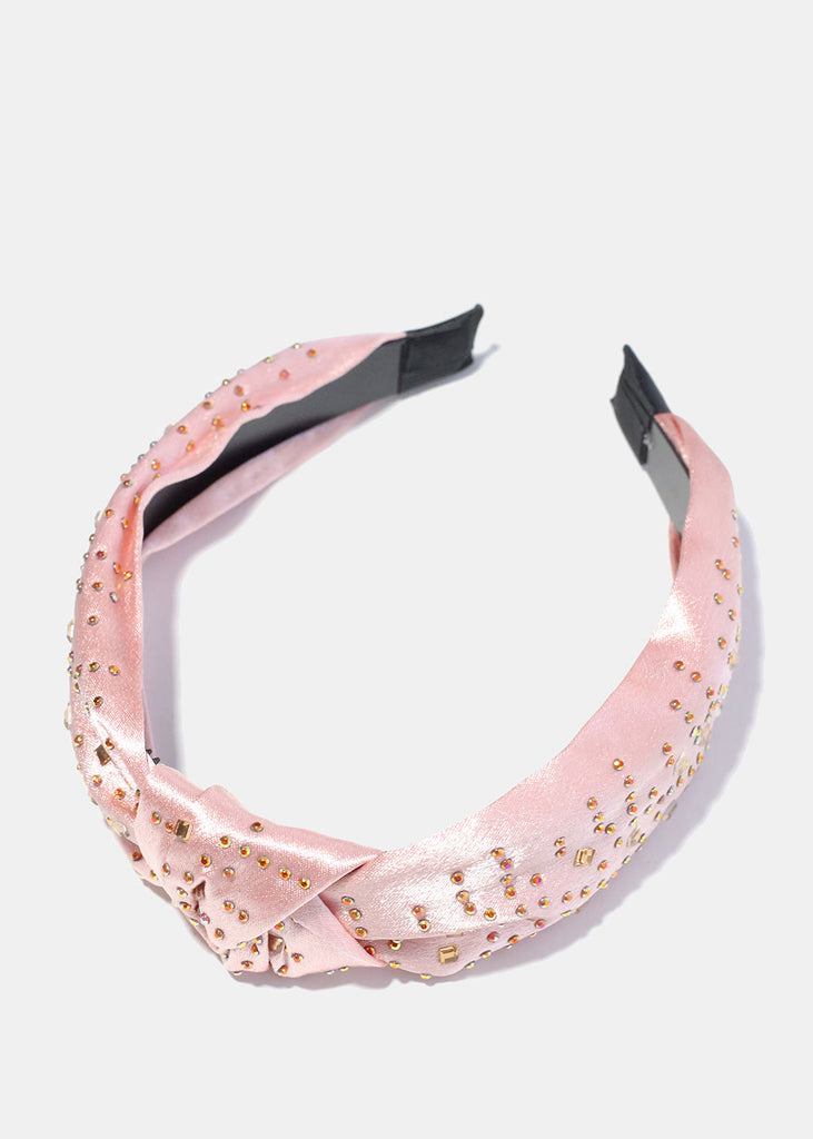 Knot Stud Headband Pink HAIR - Shop Miss A