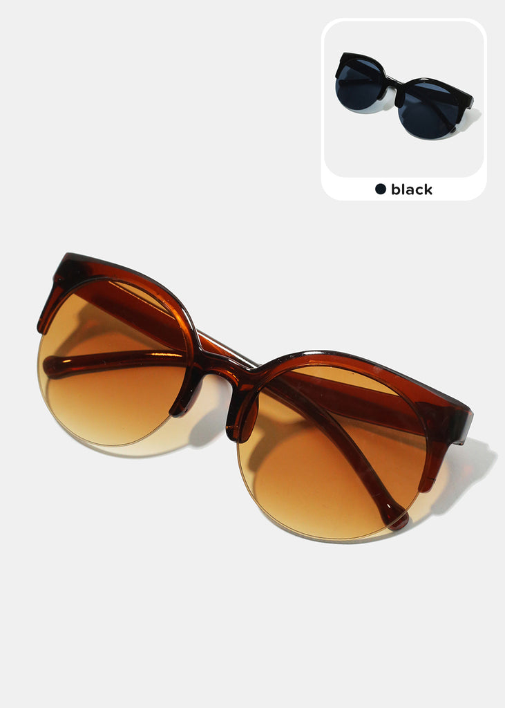 A+ Polarized Semi Rimless Frame Sunglasses  ACCESSORIES - Shop Miss A