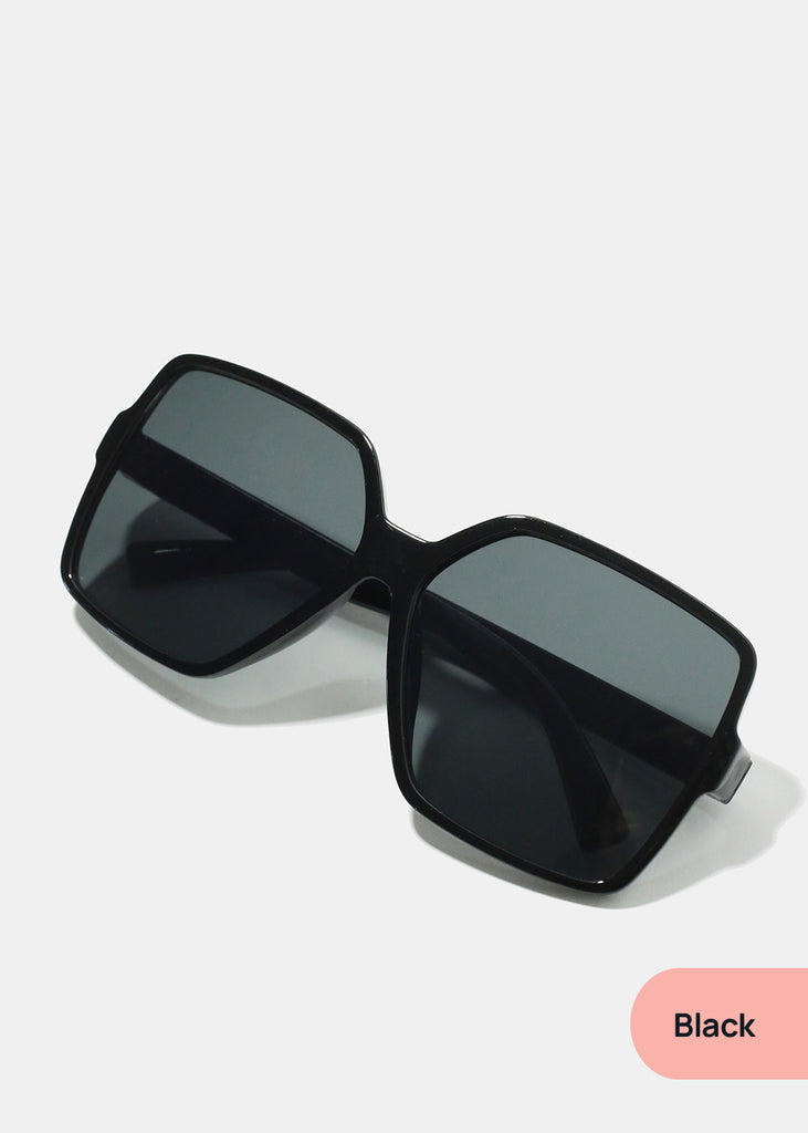 A+ Oversized Trendy Square Shades Black ACCESSORIES - Shop Miss A