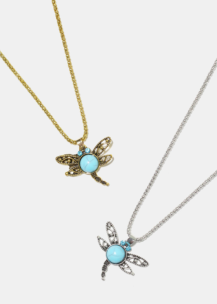 Turquoise Dragonfly Necklace  JEWELRY - Shop Miss A