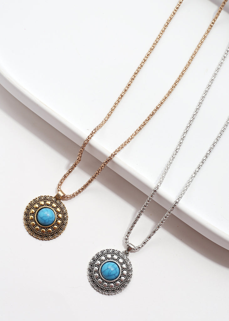 Circle Pendant Necklace  JEWELRY - Shop Miss A
