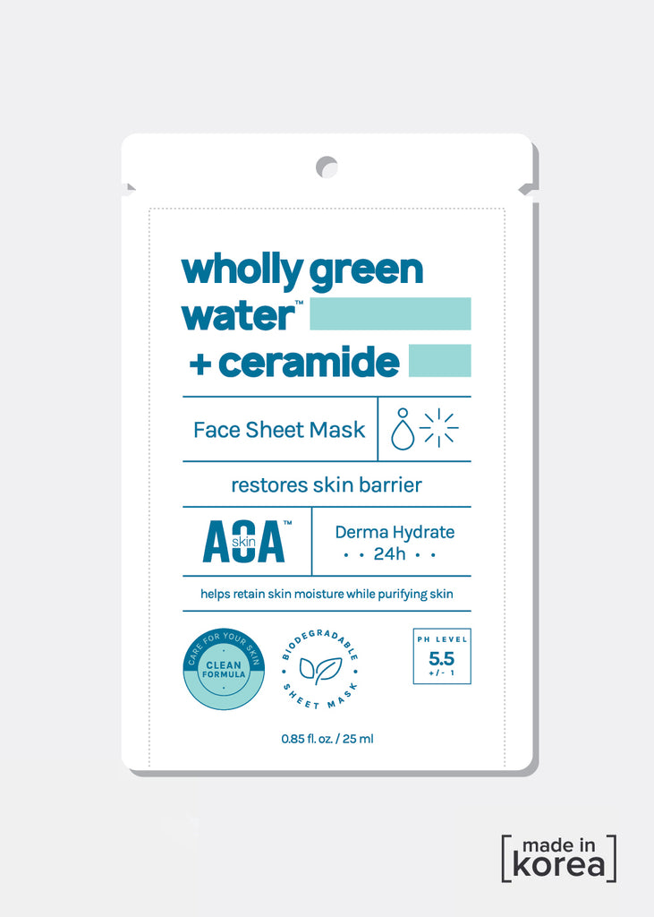 AOA Skin Wholly Green Water + Ceramide Sheet Mask  COSMETICS - Shop Miss A