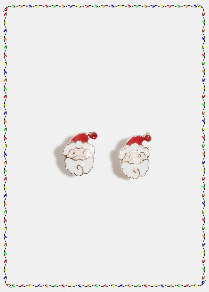 Miss A Christmas Earrings - Small Santa  JEWELRY - Shop Miss A