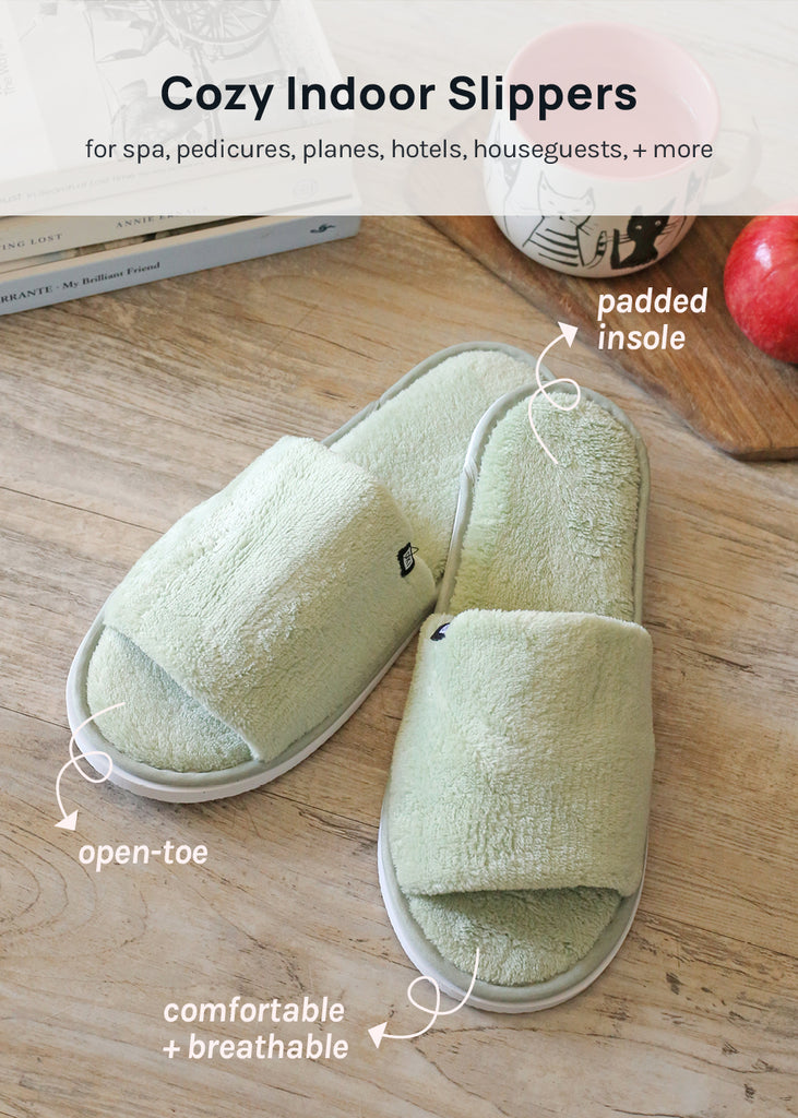 Official Key Items Open Toe Plush Slippers  LIFE - Shop Miss A