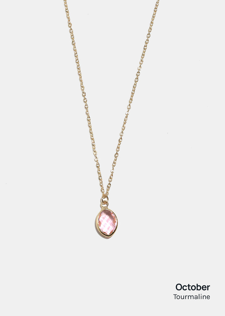 Miss A Birthstone Necklace - Oval October JEWELRY - Shop Miss A