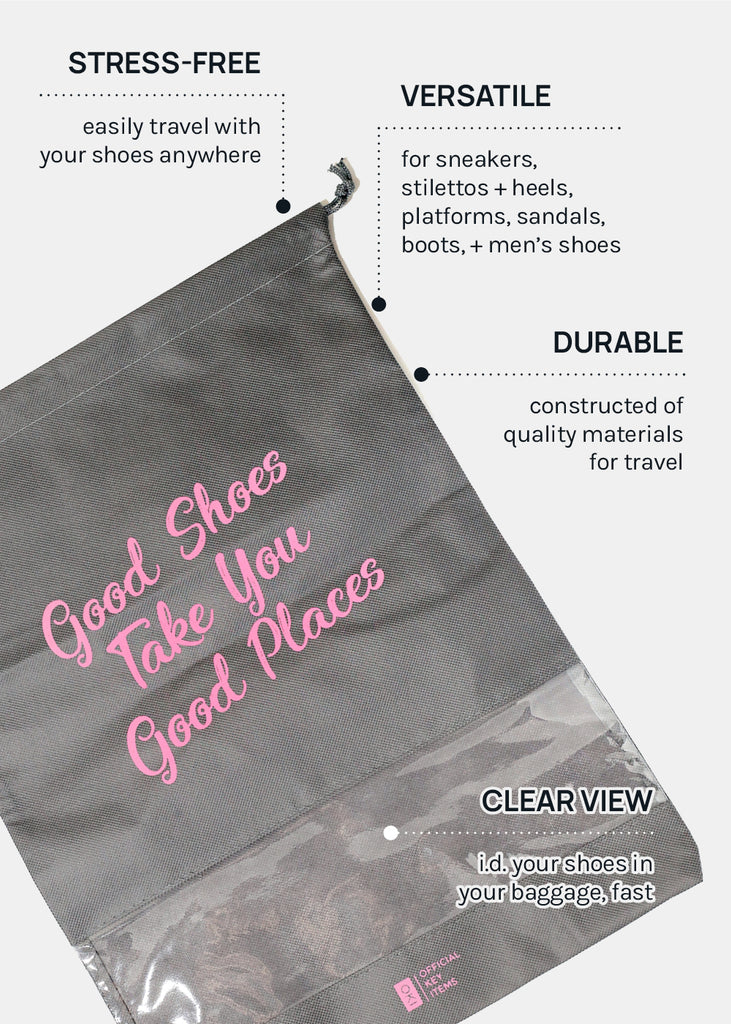 Official Key Items Travel Shoe Bag - Grey  LIFE - Shop Miss A