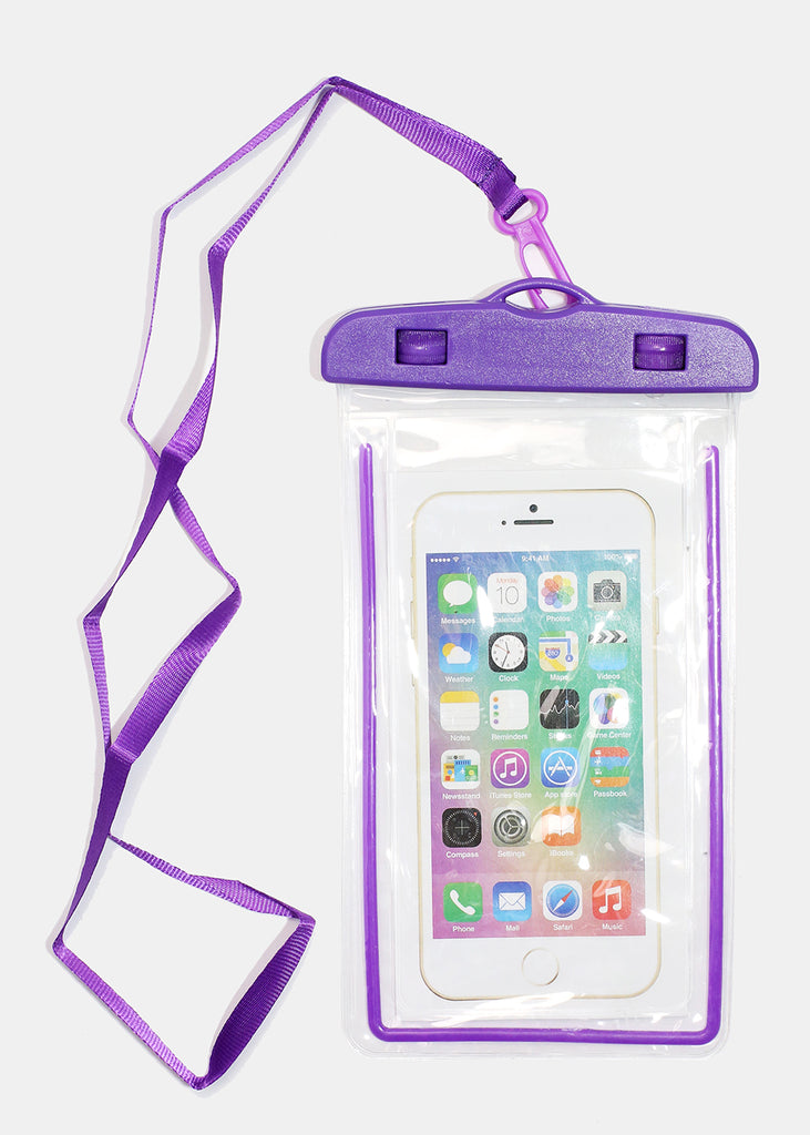 Waterproof Phone Pouch Purple ACCESSORIES - Shop Miss A