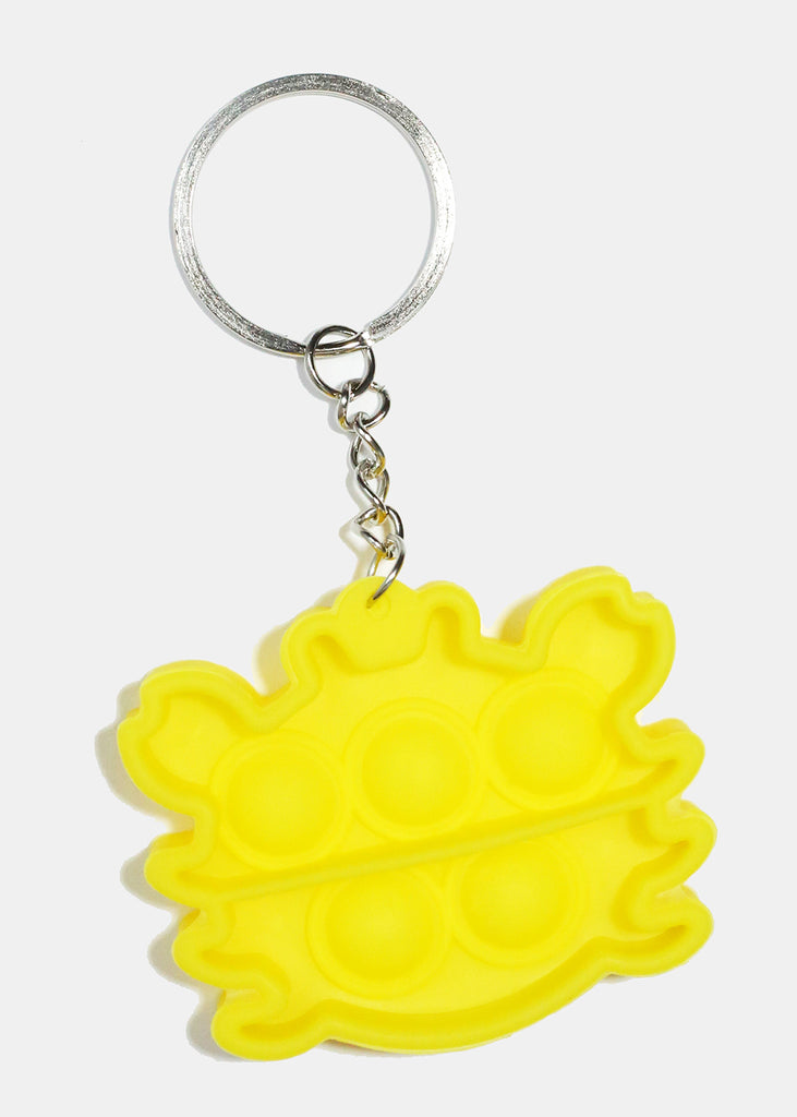 Cute Crab Push Pop KeyChain Yellow ACCESSORIES - Shop Miss A