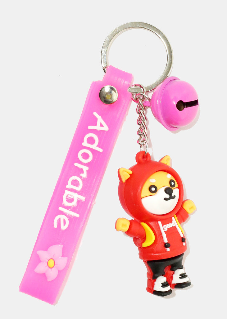 Adorable Animal Key Chains Pink ACCESSORIES - Shop Miss A