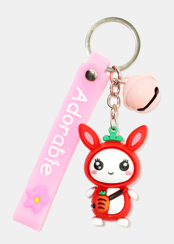 Adorable Animal Key Chains Light Pink ACCESSORIES - Shop Miss A