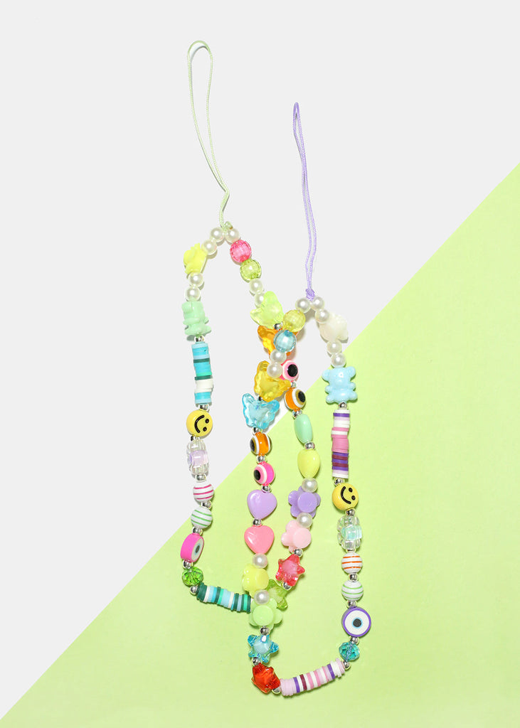 Cute Smiley Beaded Cellphone Accessory  ACCESSORIES - Shop Miss A