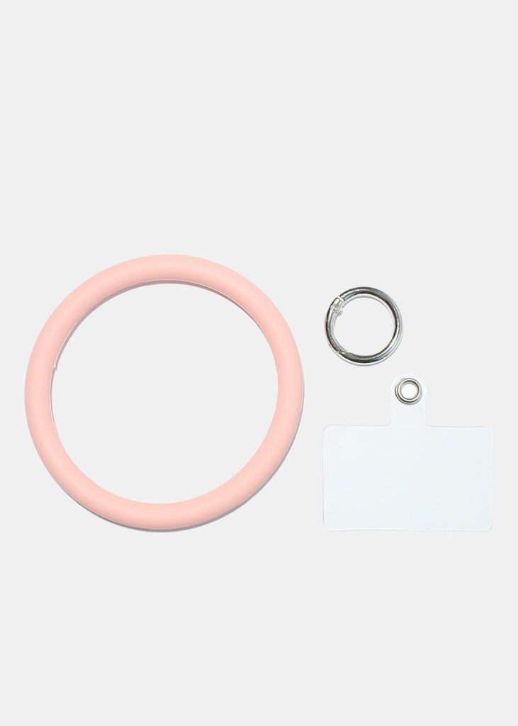 Phone Holder Bracelet Keychain Pink ACCESSORIES - Shop Miss A