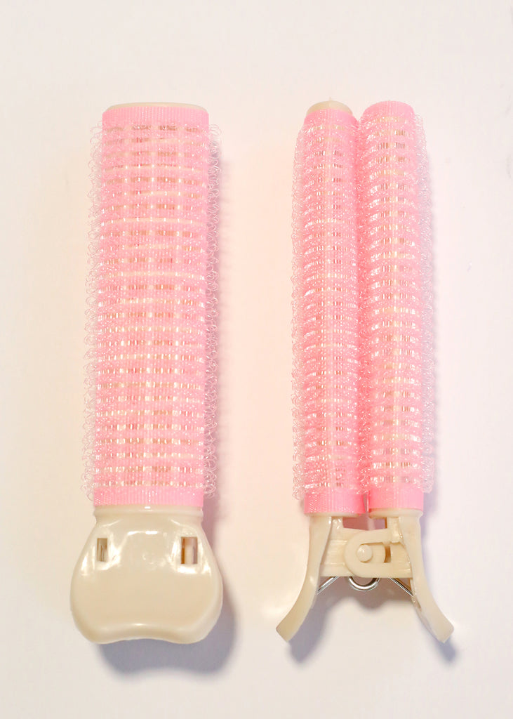 2 Piece Velcro Hair Volume Rollers Light Pink HAIR - Shop Miss A