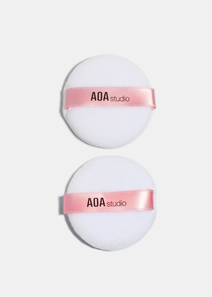 AOA Cotton Powder Puff- 2 Pack  COSMETICS - Shop Miss A