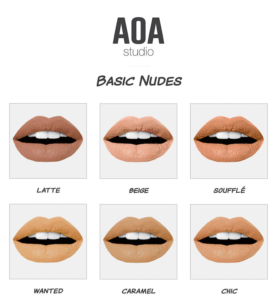 AOA Wonder Liplock - "Basic Nude" Mattes  SALE - Shop Miss A