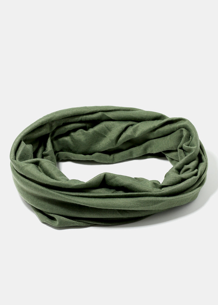 Solid Color Multi-Use Face Covering Headwrap Green SALE - Shop Miss A