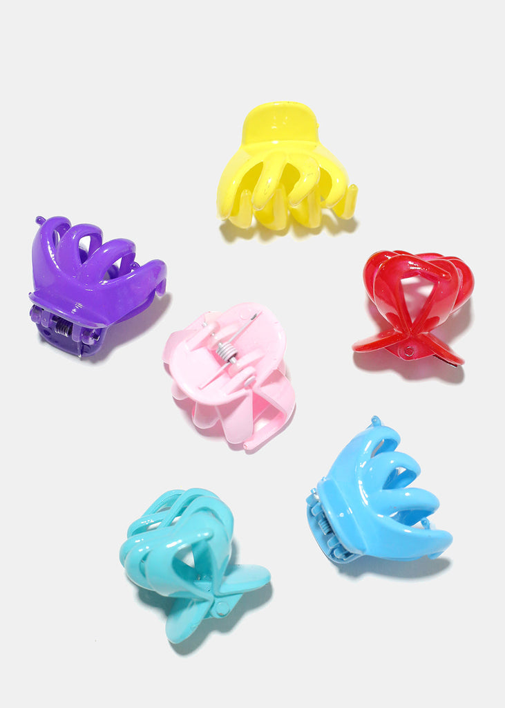 6 Piece Colorful Small Claw Clips  HAIR - Shop Miss A