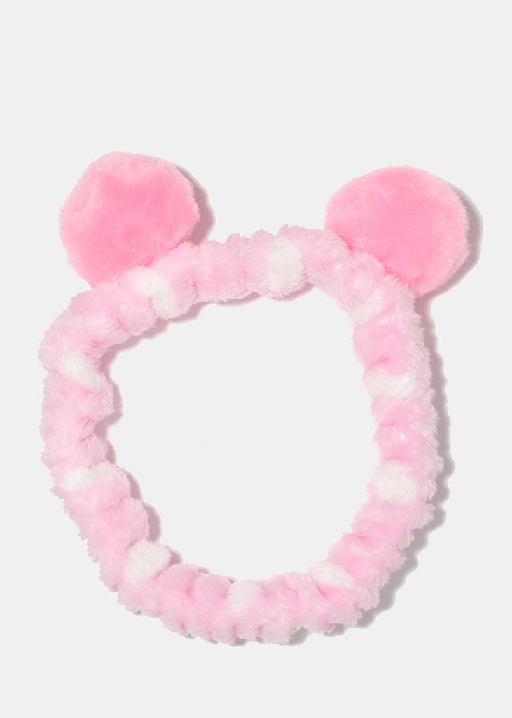 Polka Dot Spa Headband L. Pink/White HAIR - Shop Miss A