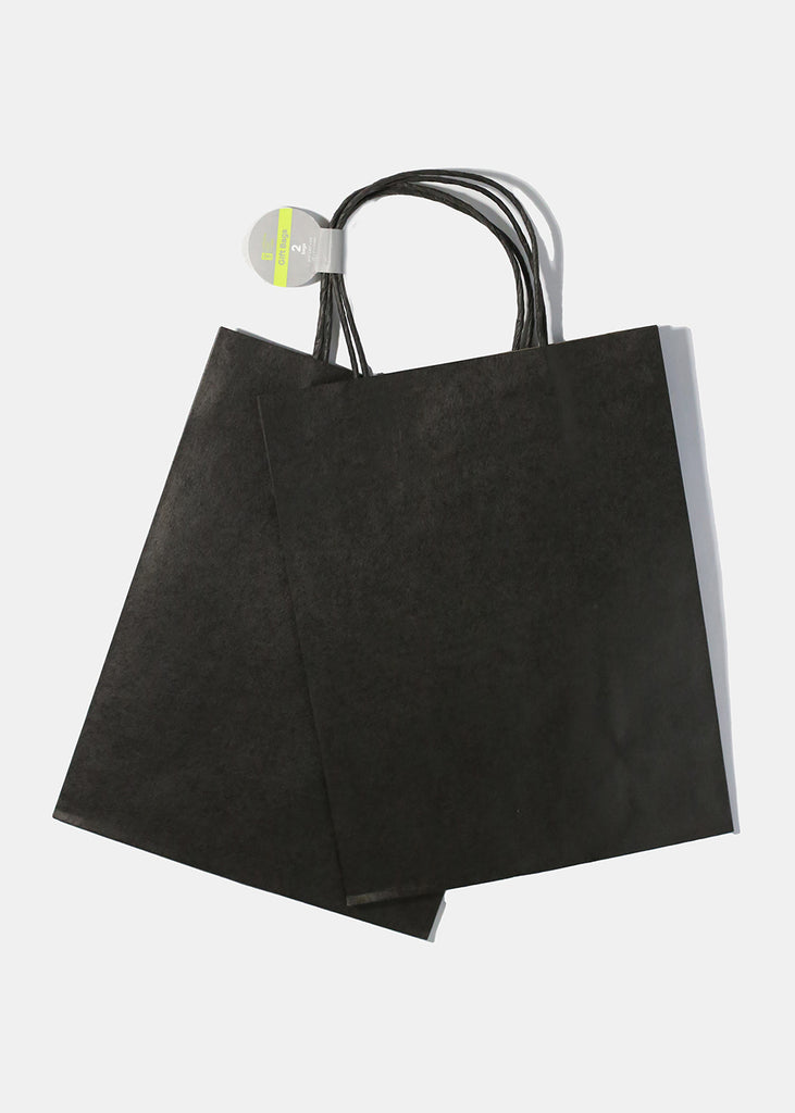 2 Black Kraft Gift Bags  ACCESSORIES - Shop Miss A