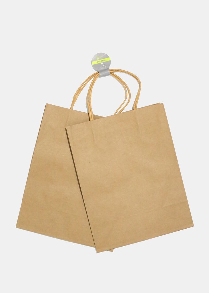 2 Brown Kraft Gift Bags  ACCESSORIES - Shop Miss A