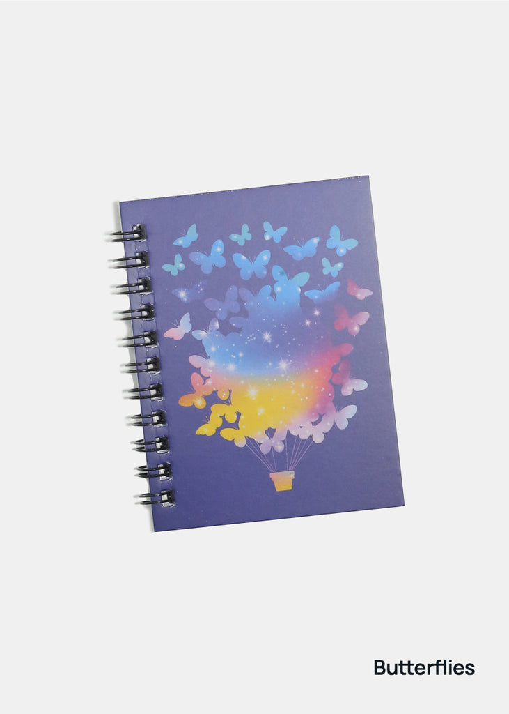 Official Key Items Spiral Pocket Notebook Butterflies LIFE - Shop Miss A