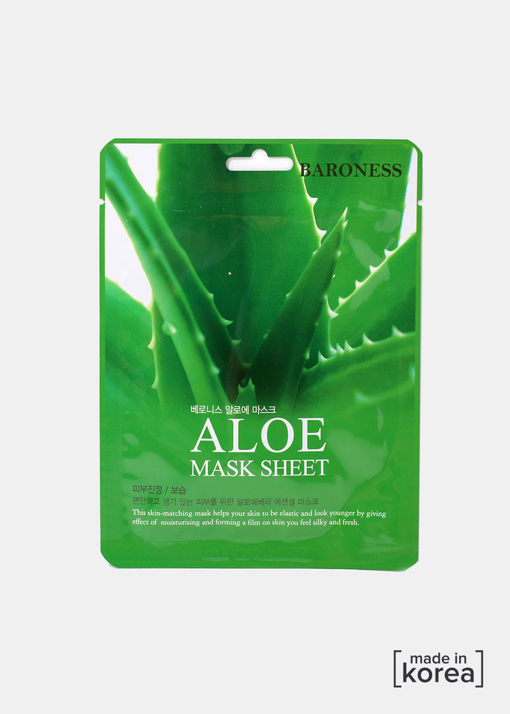 Baroness Sheet Mask- Aloe  Skincare - Shop Miss A