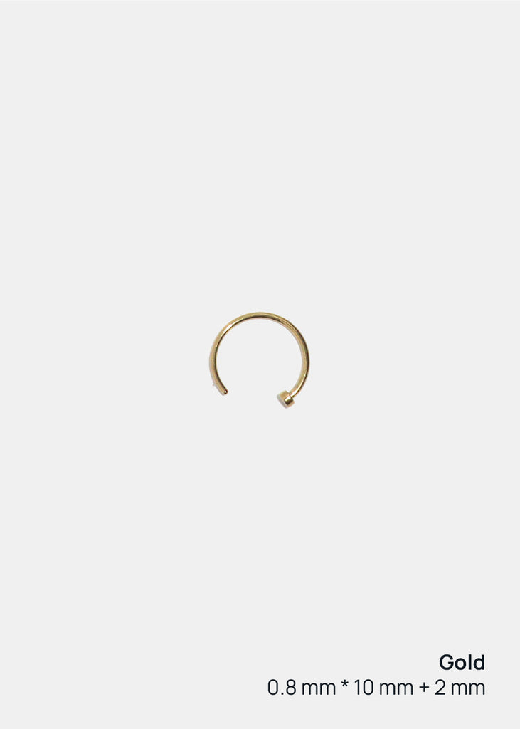 Miss A Body Jewelry - Open Hoop Ring Nose/Lip Gold JEWELRY - Shop Miss A