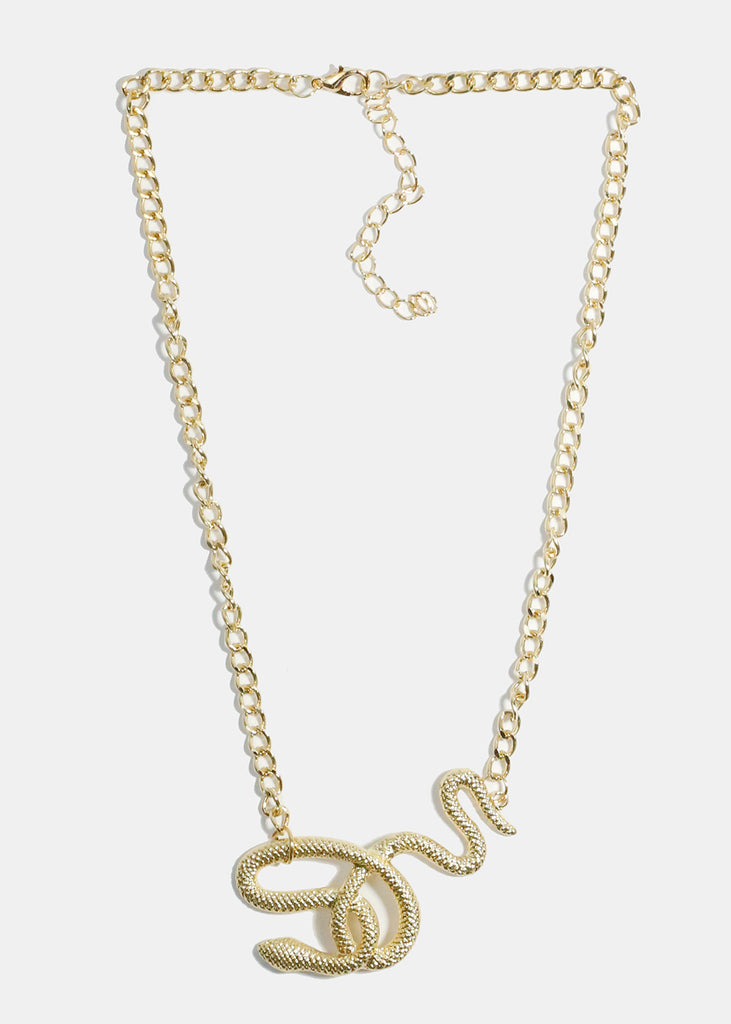 Snake Chain Necklace Gold JEWELRY - Shop Miss A