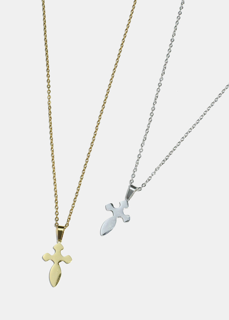 Rounded Cross Necklace  JEWELRY - Shop Miss A