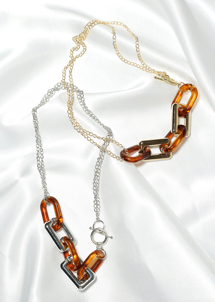 Tortoise Linked Necklace  JEWELRY - Shop Miss A
