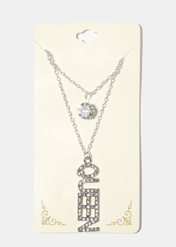 Queen Layered Necklace Silver JEWELRY - Shop Miss A
