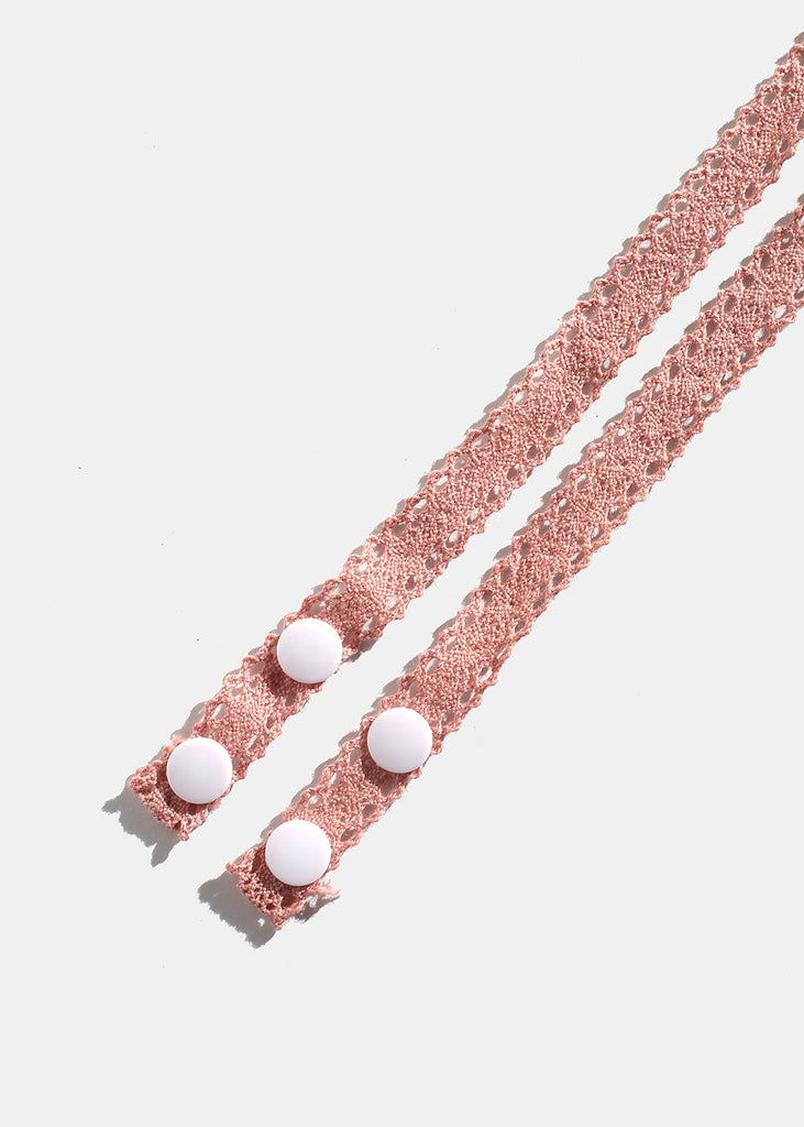 Official Key Items Lace Glasses Strap Coral Pink SALE - Shop Miss A