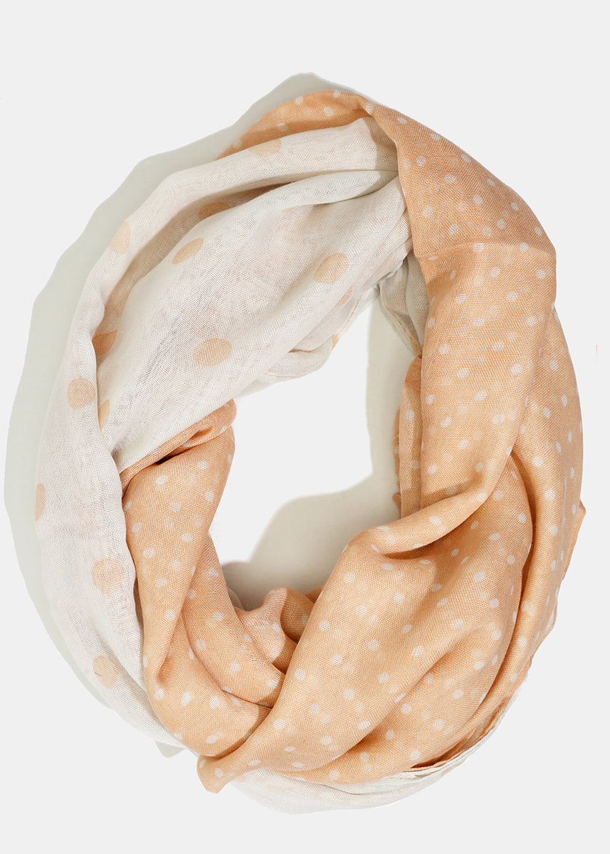 Pcdonnie Square Scarf Birch Aop Polka Dots
