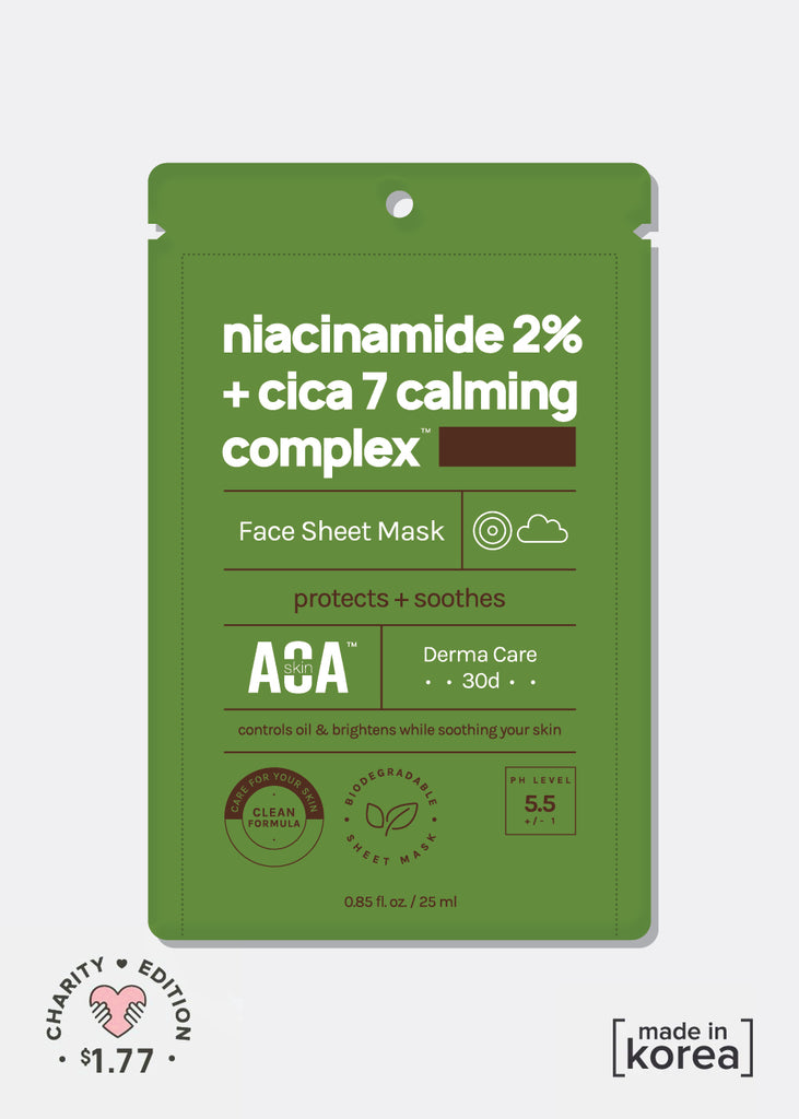 XX AOA Skin Niacinamide 2% + CICA 7 Calming Complex Sheet Mask  COSMETICS - Shop Miss A