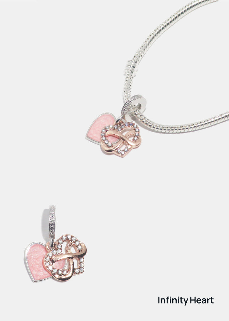 Miss A Bead Charm - Dangling Hearts Infinity Heart CHARMS - Shop Miss A